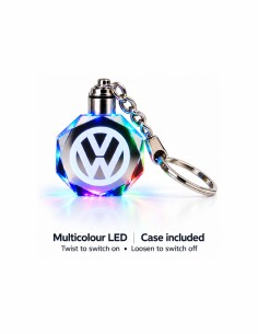 Volkswagen VW multicolour LED keyring - product view