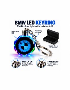 BMW multicolour LED keyring - product view 2