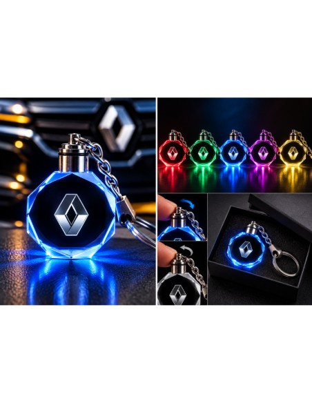 Renault – Classic Logo multicolour LED keyring - product view