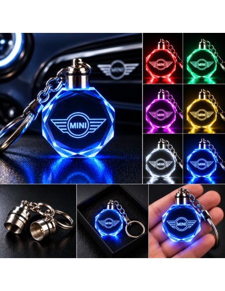 MINI Cooper multicolour LED keyring - product view