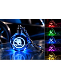 Škoda multicolour LED keyring - product view