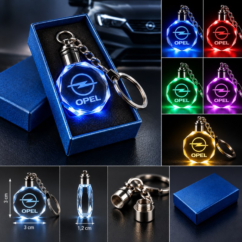 Opel multicolour LED keyring - product view