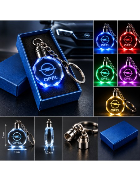 Opel multicolour LED keyring - product view