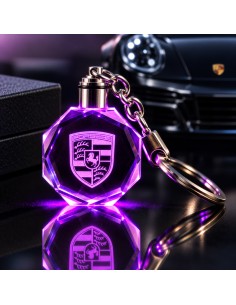 Porsche multicolour LED keyring - product view