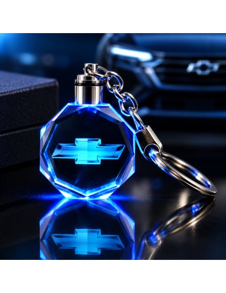 Chevrolet multicolour LED keyring - details