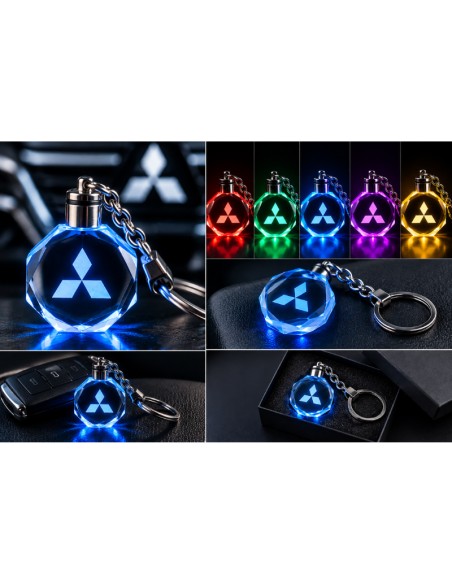 Mitsubishi multicolour LED keyring - product view