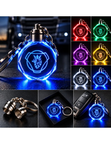 Scania multicolour LED keyring - product view