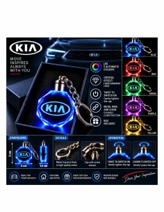 Kia multicolour LED keyring - product view 2