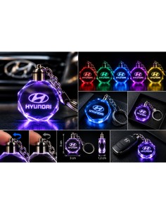 Hyundai multicolour LED keyring - product view