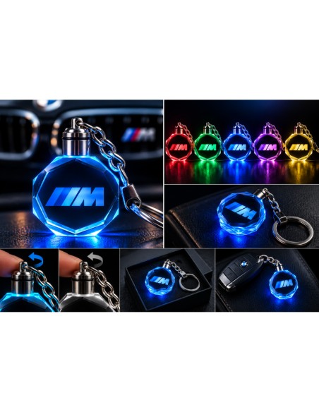 BMW M multicolour LED keyring - product view