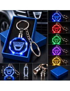 Dacia – Classic Logo multicolour LED keyring - product view