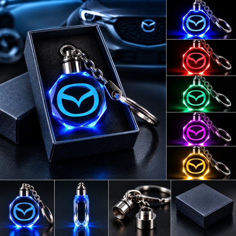 Mazda multicolour LED keyring - product view