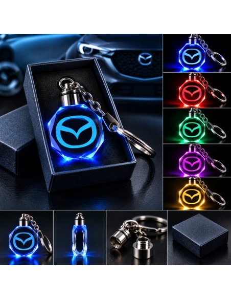 Mazda multicolour LED keyring - product view