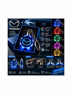 Mazda multicolour LED keyring - product view 2