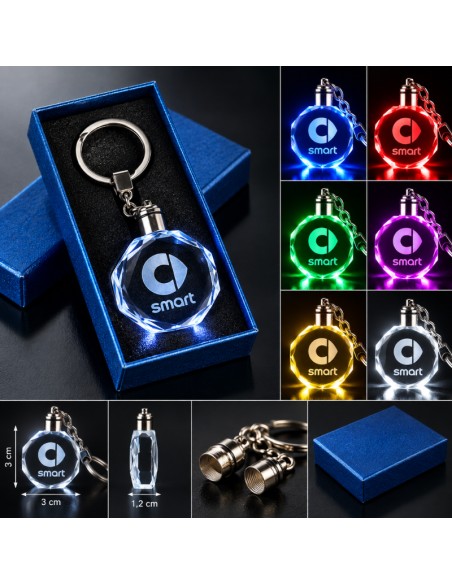 Smart multicolour LED keyring - product view