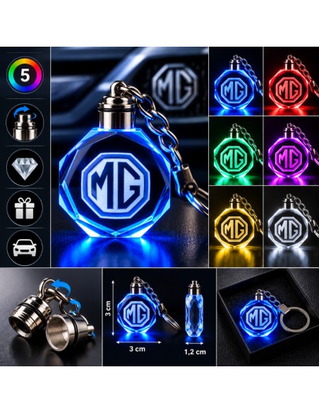 MG multicolour LED keyring - details