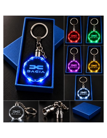 Dacia – New DC Logo multicolour LED keyring - product view