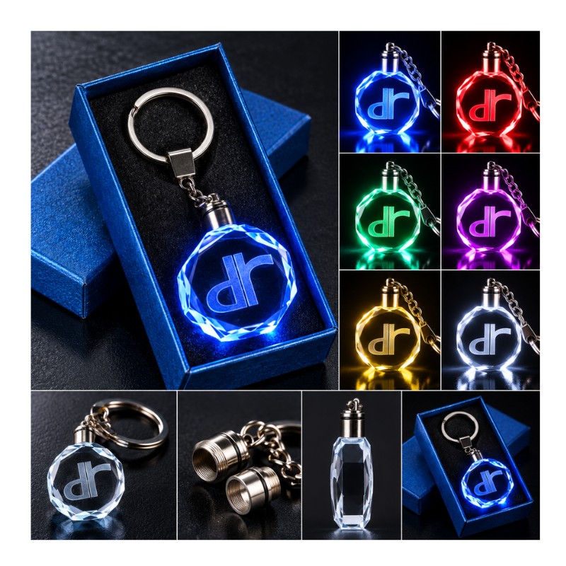 DR Automobiles multicolour LED keyring - product view
