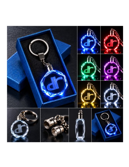 DR Automobiles multicolour LED keyring - product view