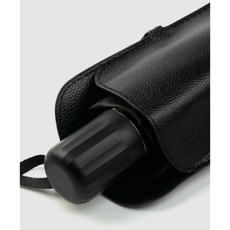 Folding windscreen sunshade - handle and storage detail