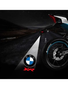 BMW XR projected logo - single motorcycle projector