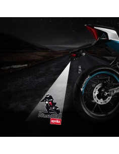Aprilia Dorsoduro projected logo - single motorcycle projector