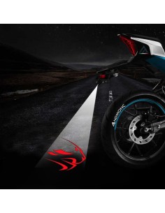Aprilia Factory symbol projected logo - single motorcycle projector