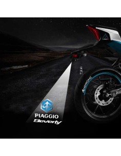 Piaggio Beverly projected logo - single scooter projector