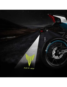 Yamaha MT-10 projected logo - single motorcycle projector