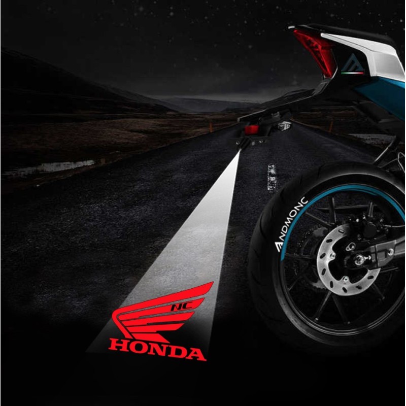 Honda NC projected logo - single motorcycle projector