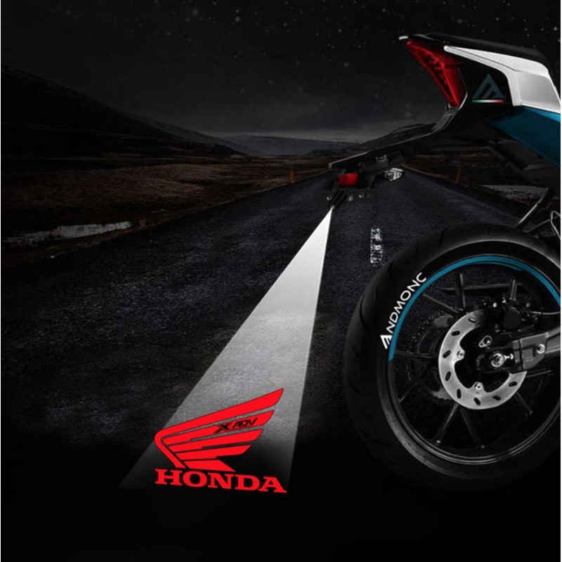 Honda XADV projected logo - single scooter projector