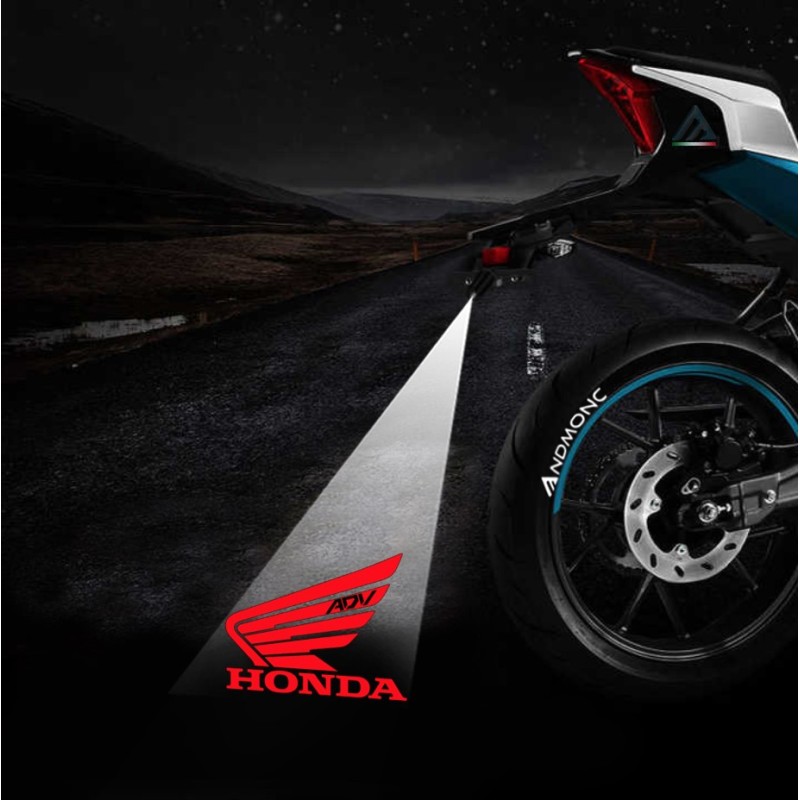 Honda ADV projected logo - single scooter projector