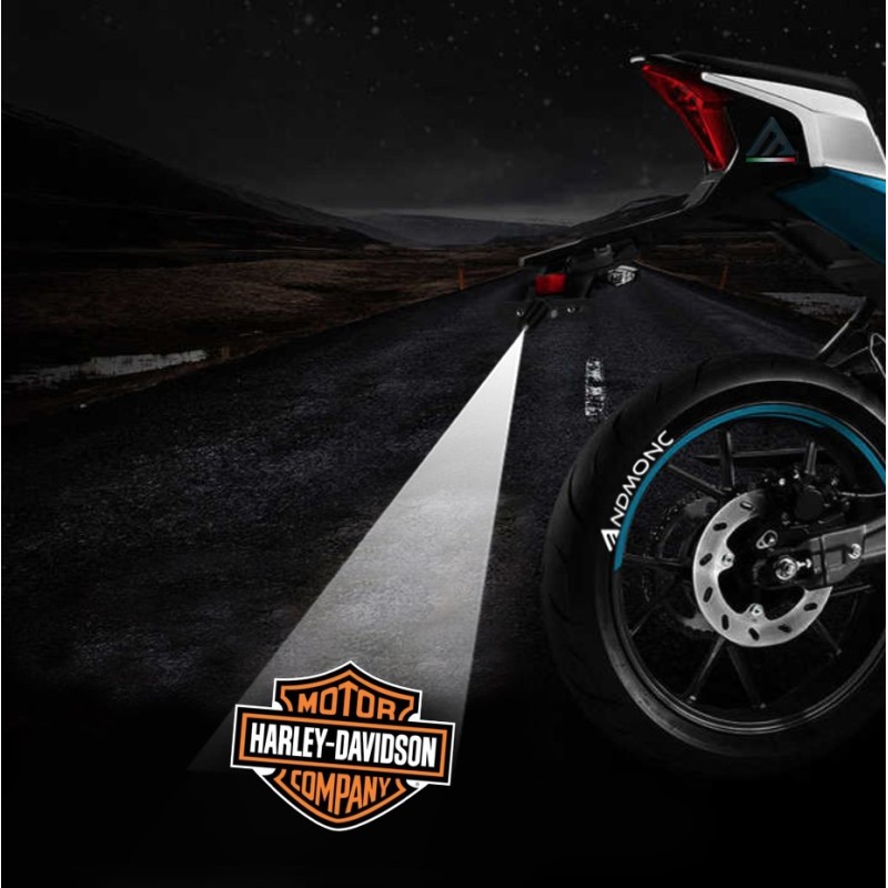 Harley-Davidson projected logo - single motorcycle projector