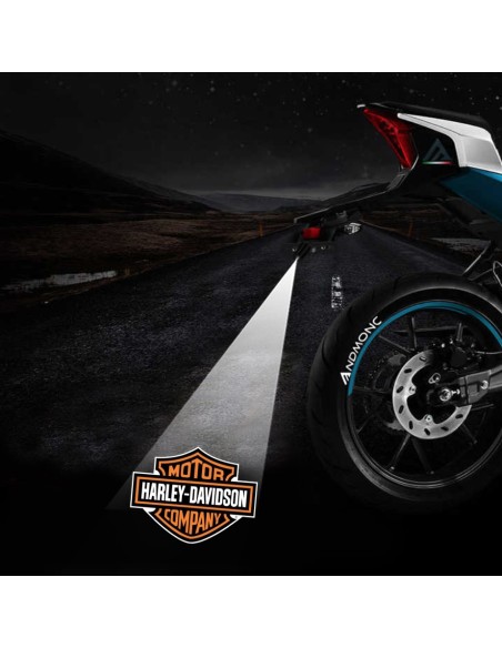 Harley-Davidson projected logo - single motorcycle projector