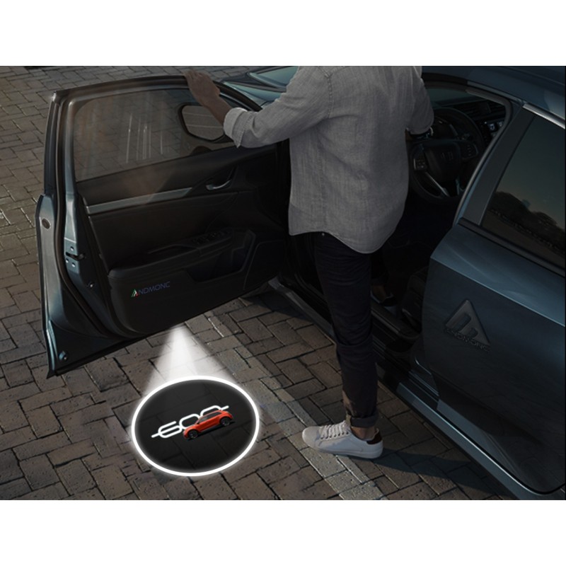 Fiat 600 2023 Model Wireless Car Door Logo Projector Lights