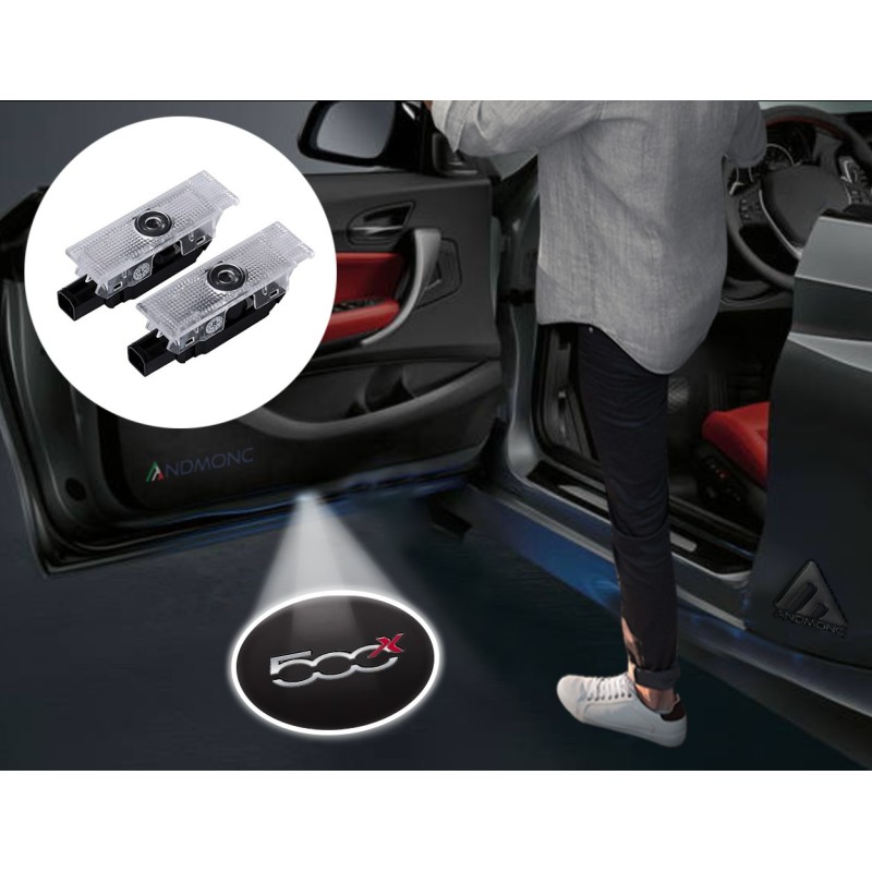 Fiat 500X Wired Car Door Logo Projector Lights