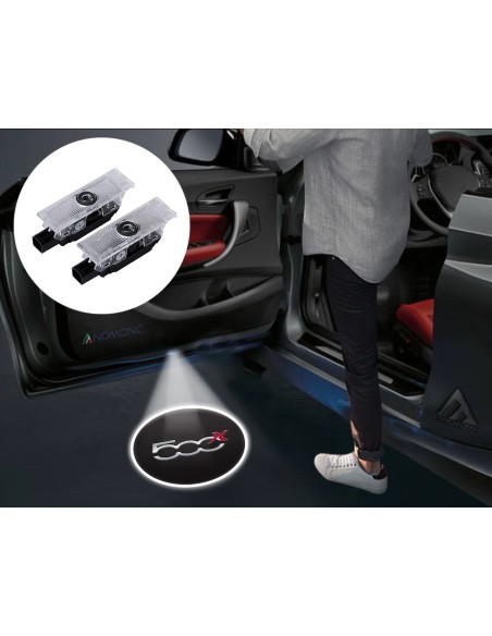 Fiat 500X Wired Car Door Logo Projector Lights