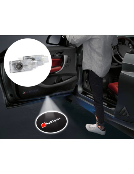 Audi Sport Wired Car Door Logo Projector Lights