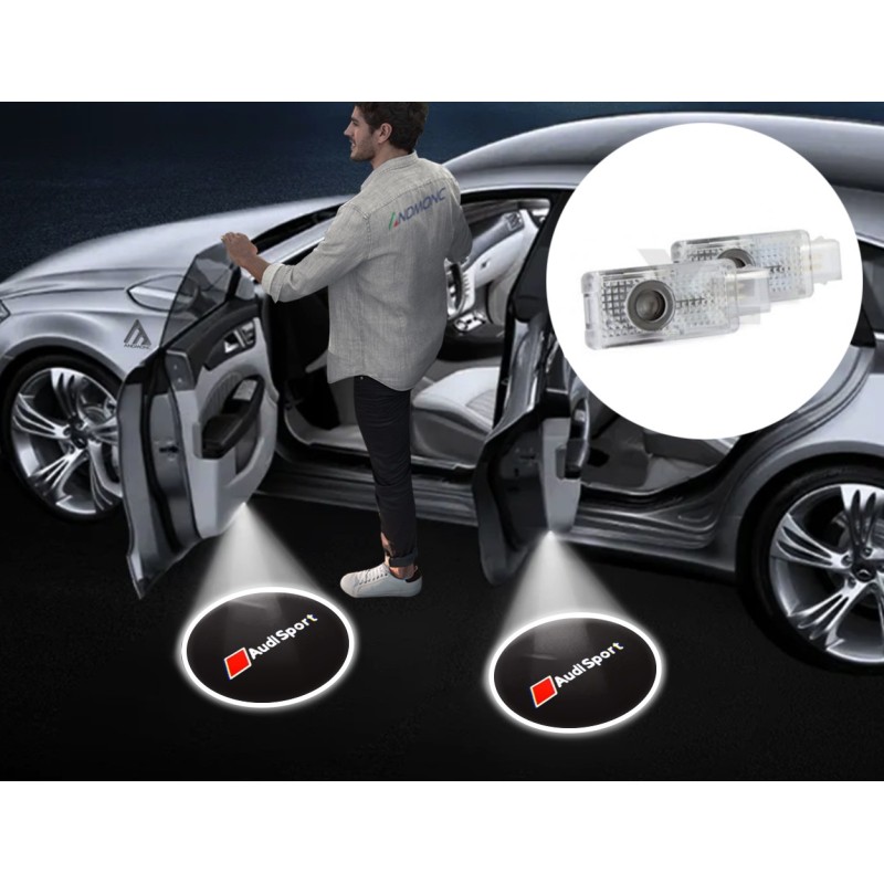 Audi Sport Wired Car Door Logo Projector Lights