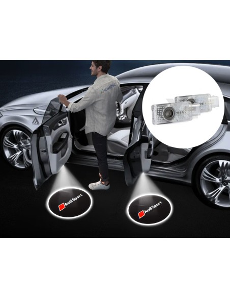 Audi Sport Wired Car Door Logo Projector Lights