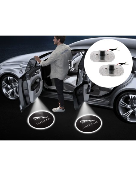 Jaguar Wired Car Door Logo Projector Lights