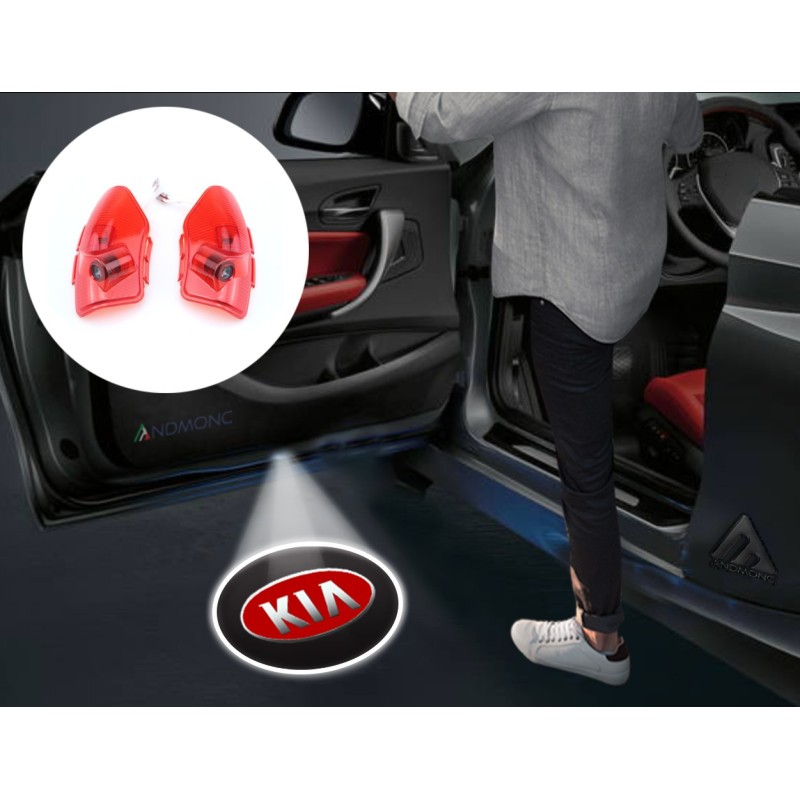 Kia Wired Car Door Logo Projector Lights