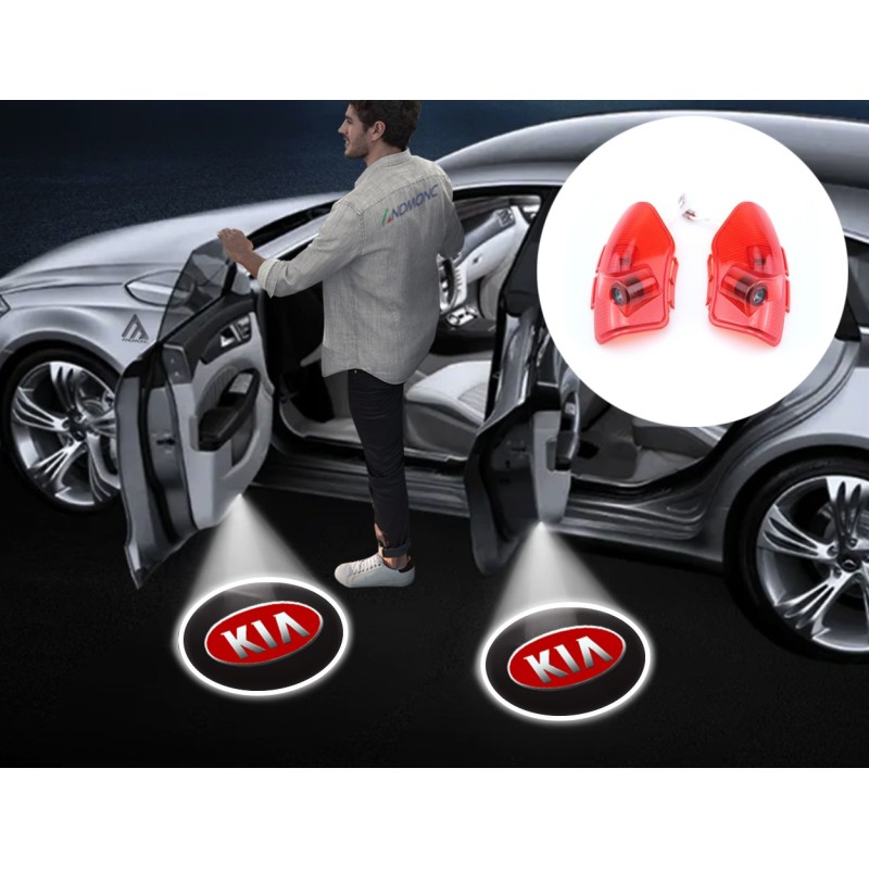Kia Wired Car Door Logo Projector Lights