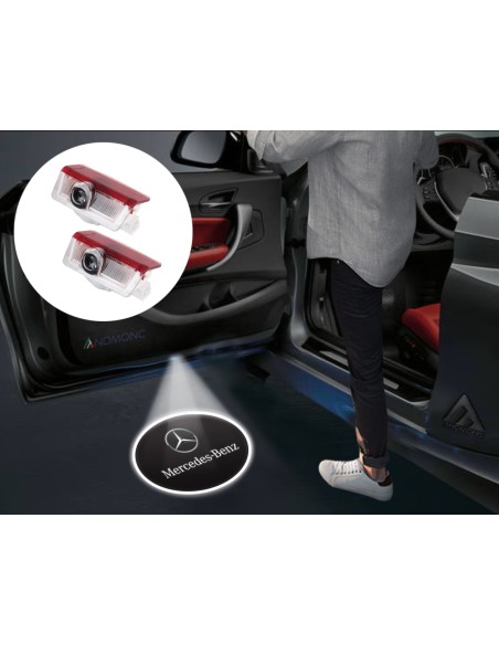 Mercedes-Benz Wired Car Door Logo Projector Lights