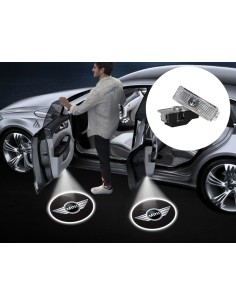 Mini Cooper Wired Car Door Logo Projector Lights 2
