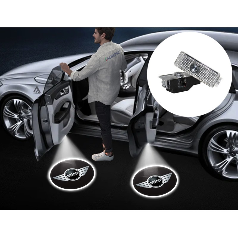 Mini Cooper Wired Car Door Logo Projector Lights