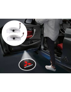 Mitsubishi Wired Car Door Logo Projector Lights