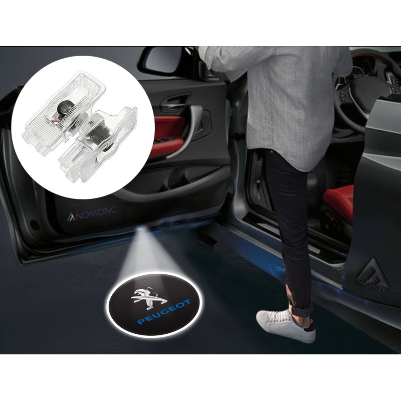 Peugeot Wired Car Door Logo Projector Lights