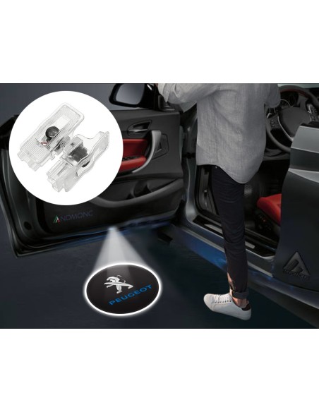 Peugeot Wired Car Door Logo Projector Lights