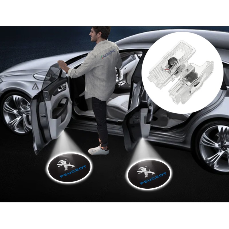 Peugeot Wired Car Door Logo Projector Lights